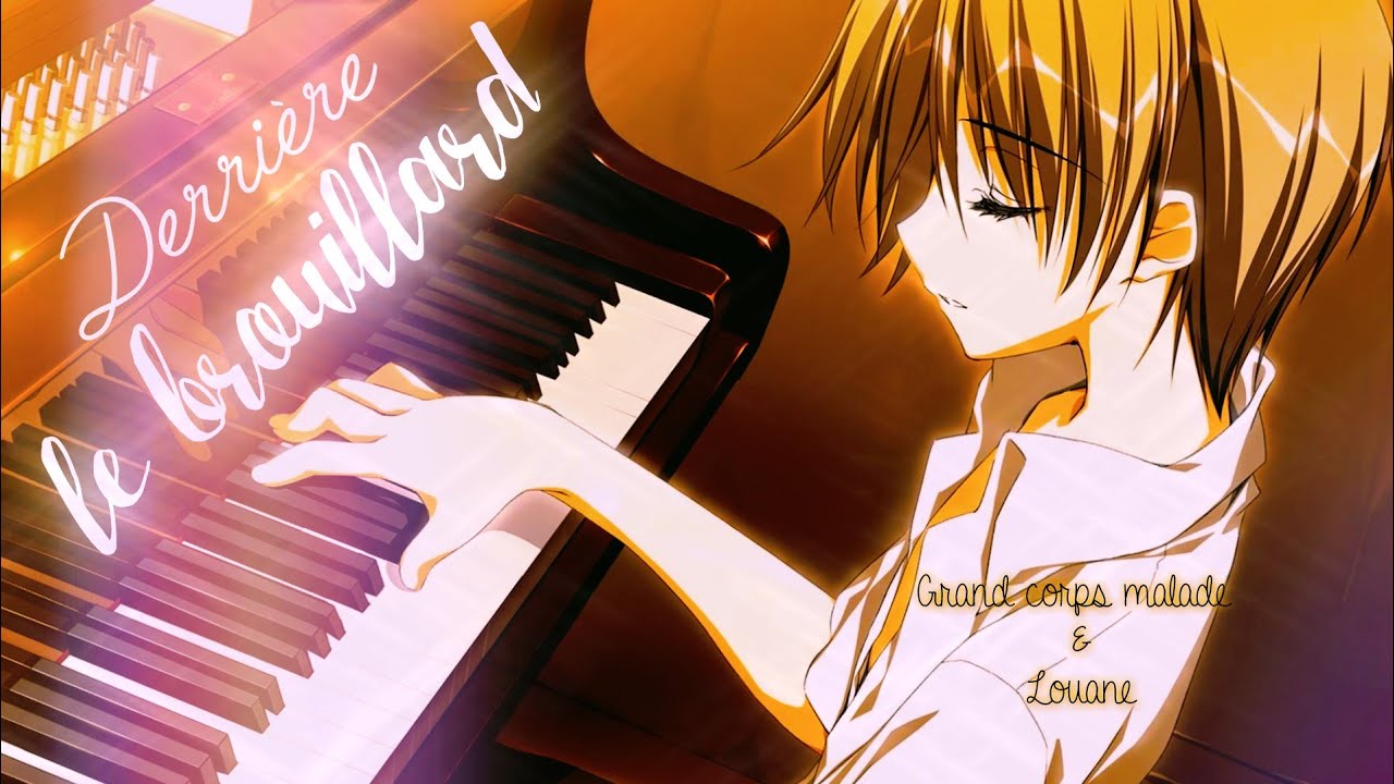 🇫🇷 Derrière le brouillard - Nightcore / Speed Up (AMV + LYRICS) [@Elys マンガ ♡]
