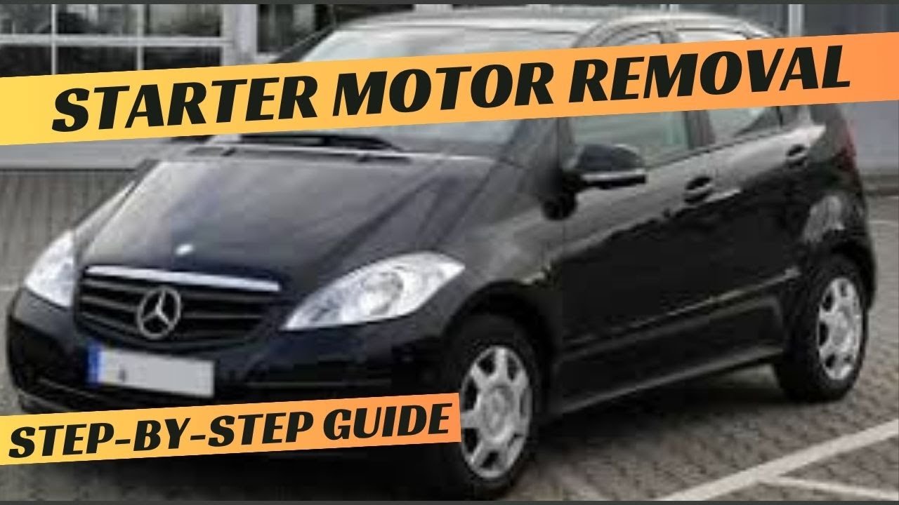 Снятие и замена стартера Mercedes W169 A150 A160 A170 A180 A200
