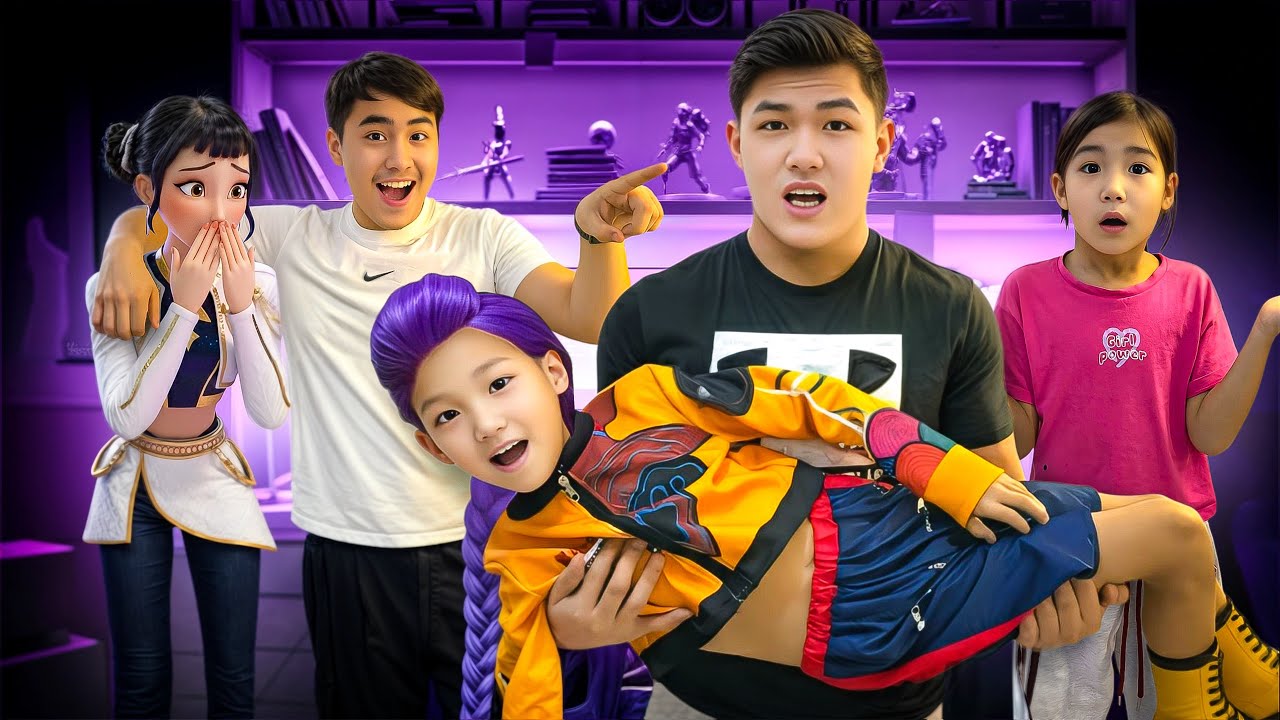 АЛИКОШ К-ПОП🇰🇷 ҚЫЗЫ РУМИ БОЛЫП КЕТТі😨 ШОООК!? Q-Pop hunters🎤