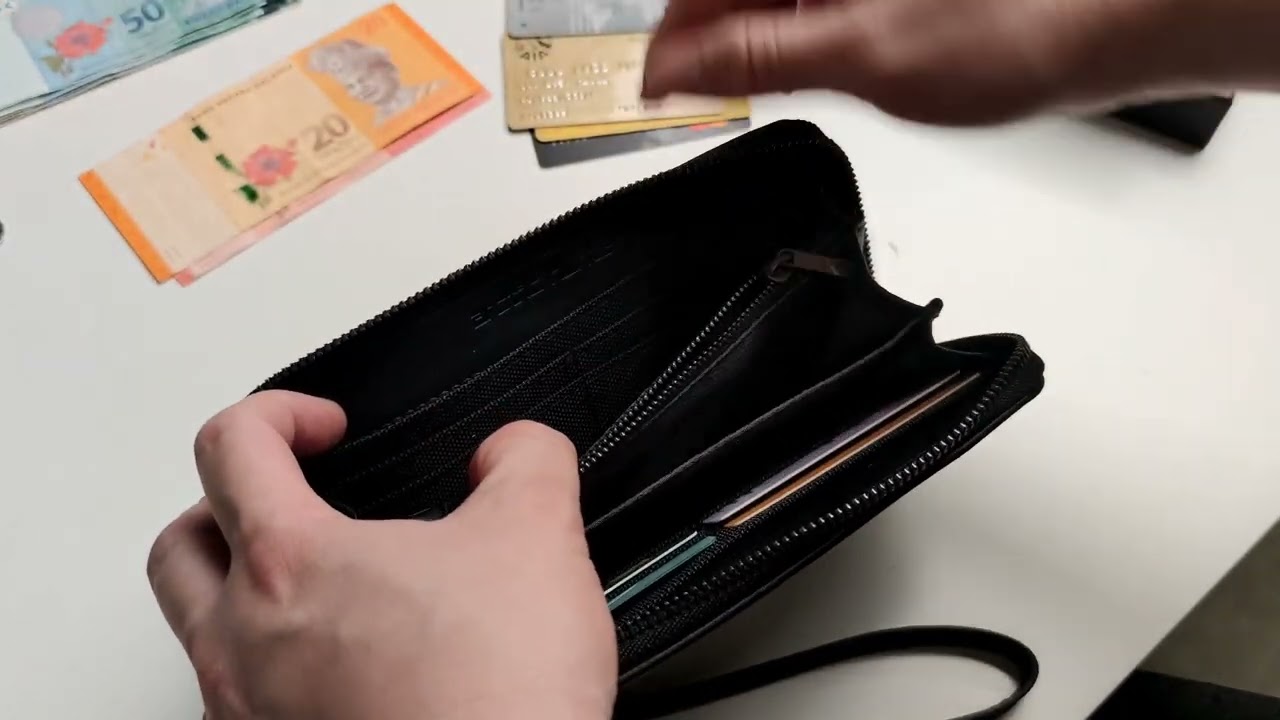 ARCTIC HUNTER BALLISTIC NYLON FASHION WALLETS PURSES OXFORD MONEY CLIPS BLACK COIN POCKET Q 0011 BLK