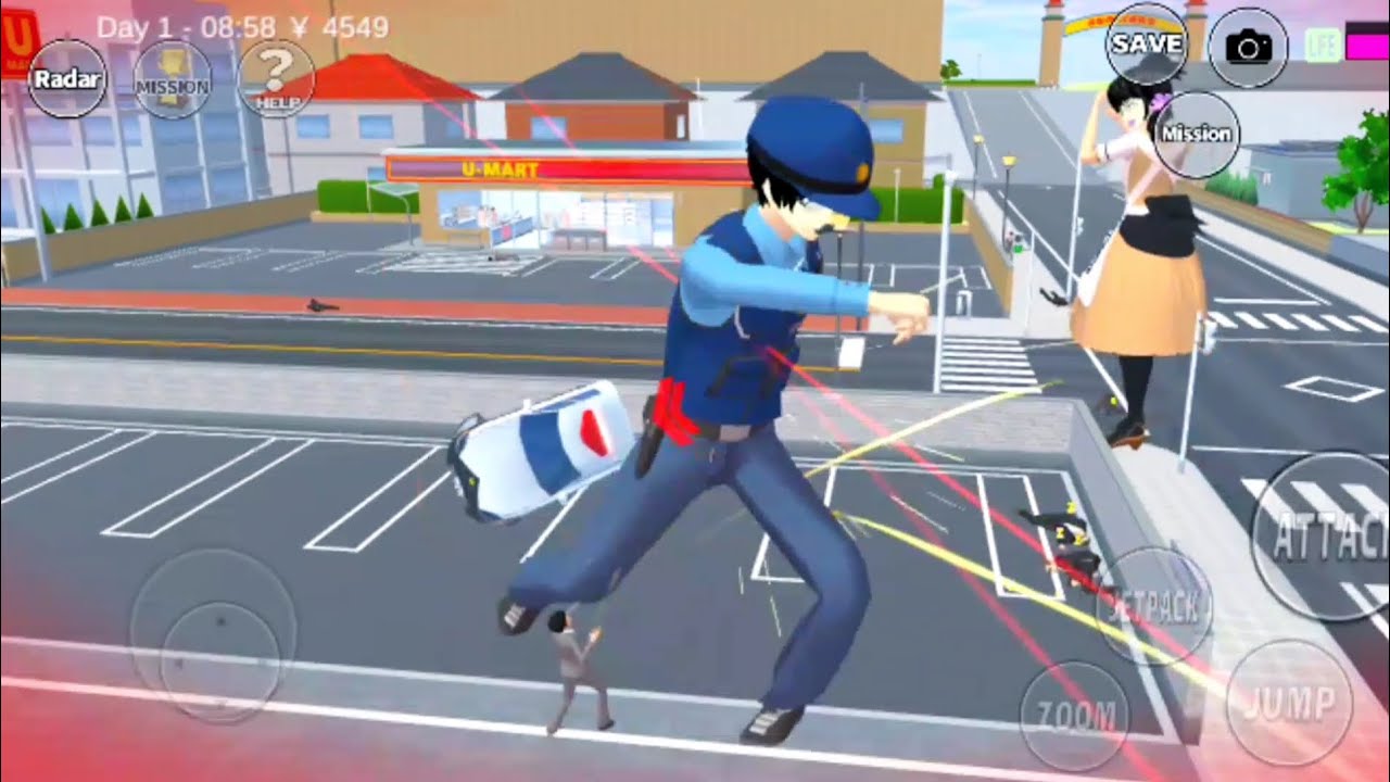 Police raksasa jago beladiri,police raksasa jago beladiri#sakuraschoolsimulator 
