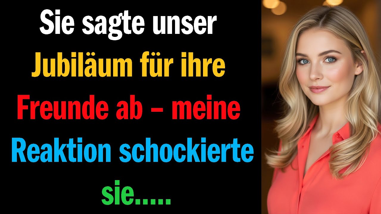 Sie sagte unser Jubiläum für ihre Freunde ab – meine Reaktion schockierte sie