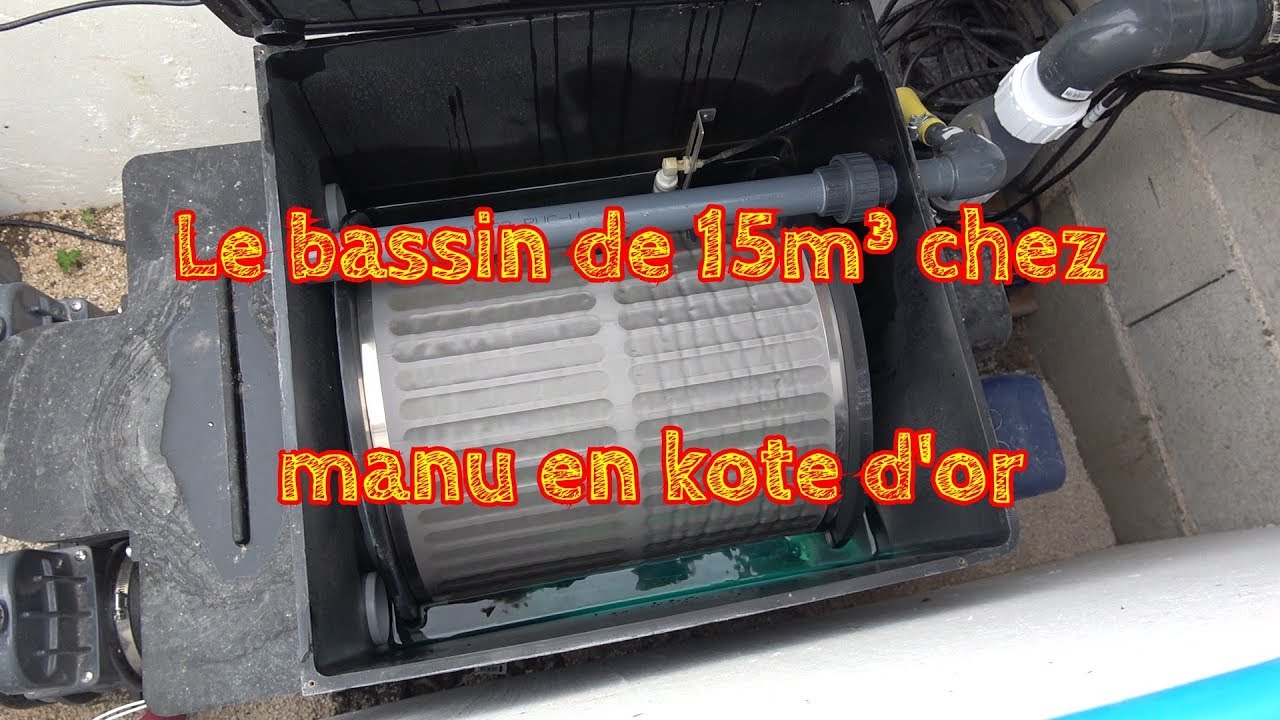 Le bassin de 15m³ chez manu en kote d'or