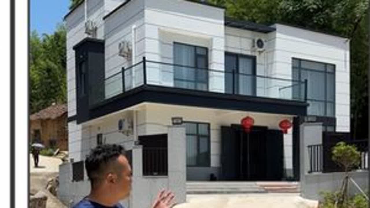 农村自建现代别墅分享。 #农村自建房 #农村自建别墅 #别墅设计 #宅基地建房 #自建房