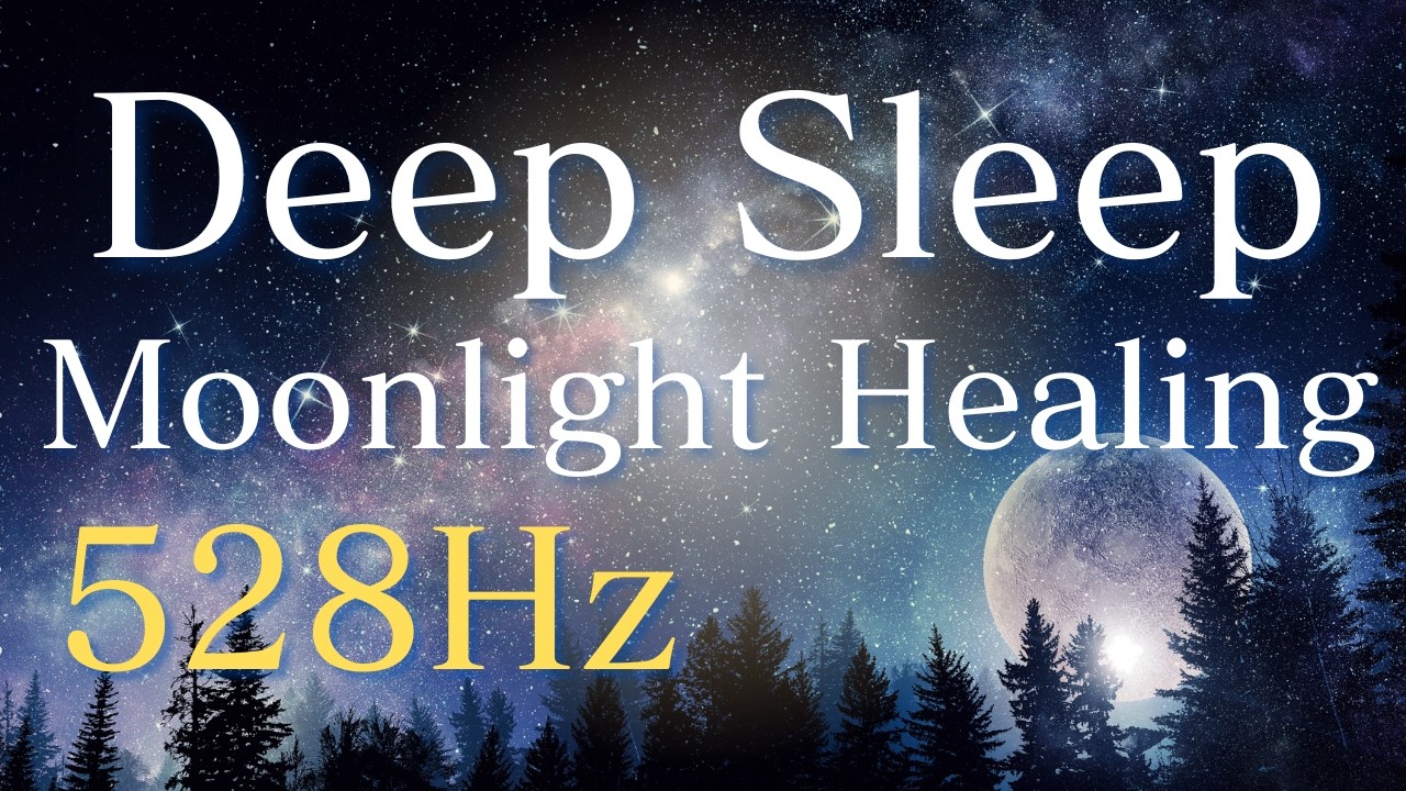 Deep Sleep Moonlight Healing | 528Hz Fantasy Meditation #ambient #meditation #528hz #piano #yoga
