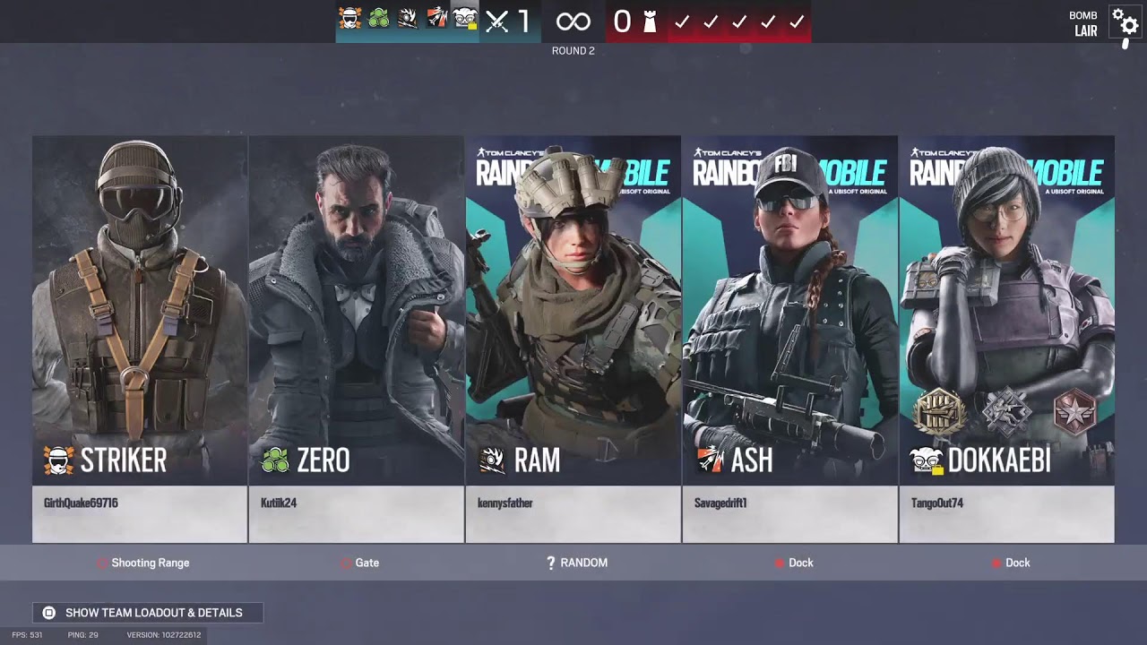 Live doing Rainbow six seige