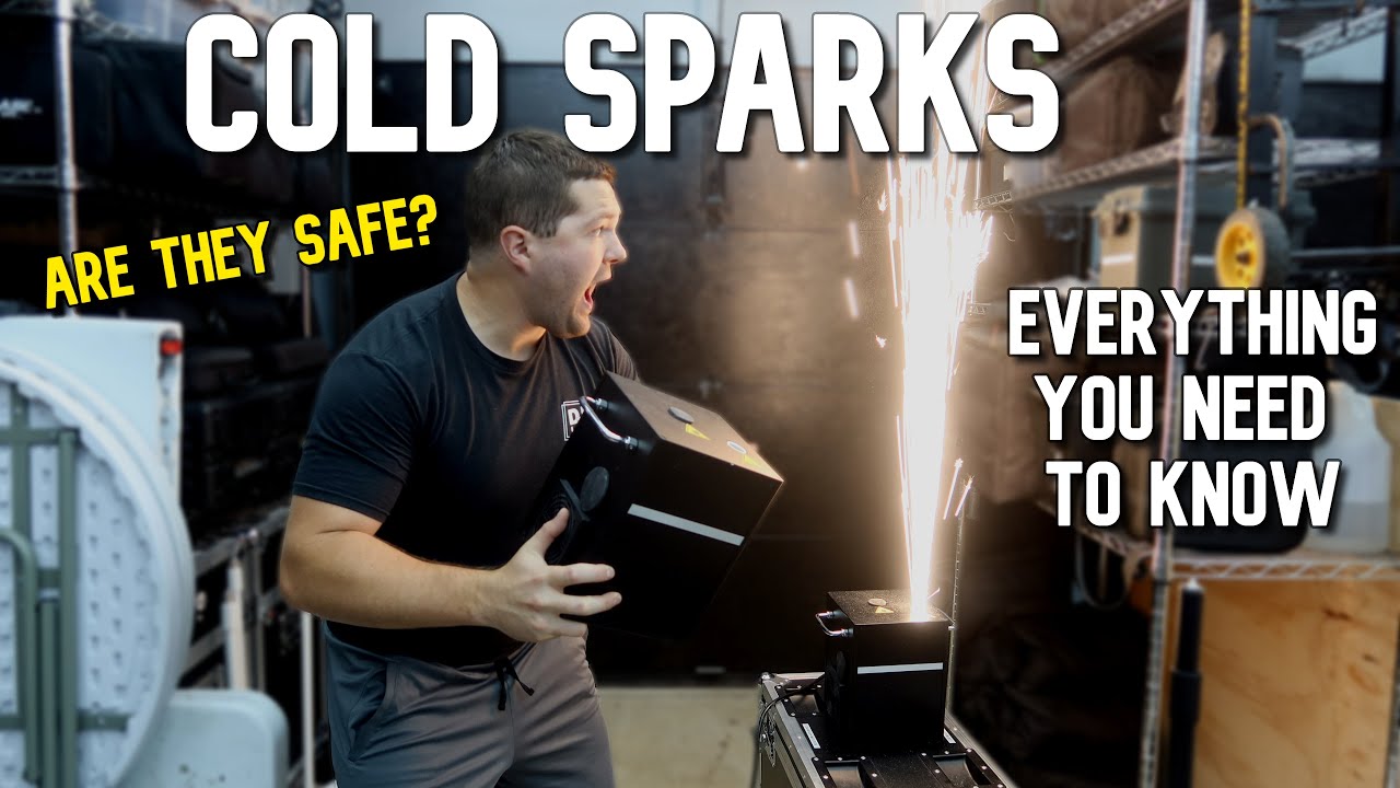 DJ Gear - Cold Spark Machine (How it works, safety, fire, Both Lighting)