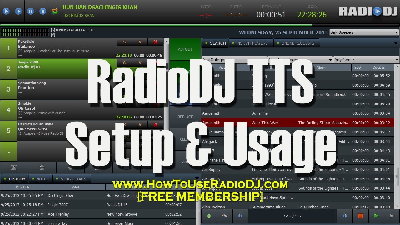 RadioDJ v2.0.0.6 TTS Setup (Text-To-Speech)