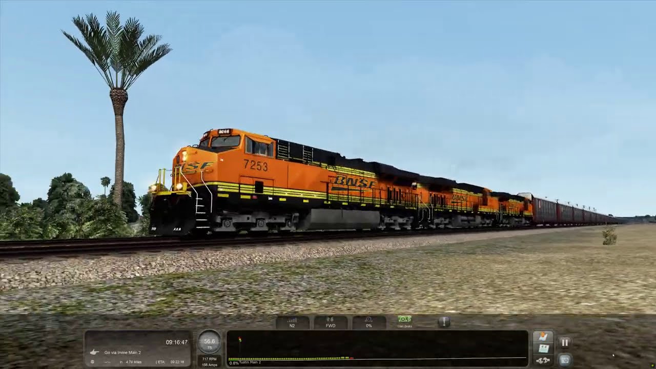 Train Simulator 2021 - [GE ES44AC] - BNSF M-BARSDG, Pt. 1 [GWD131] - 4K UHD