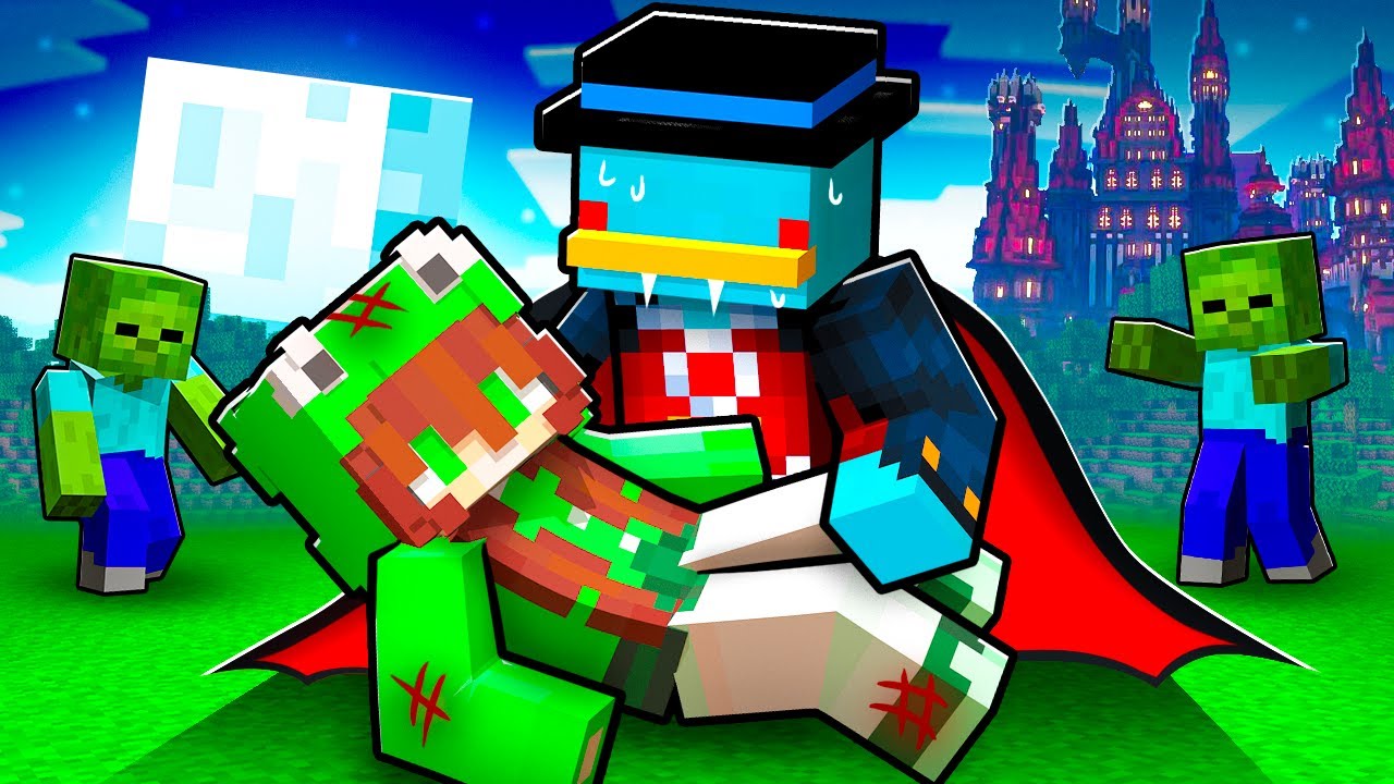 Convirtiéndome en un VAMPIRO PROTECTOR en Minecraft!