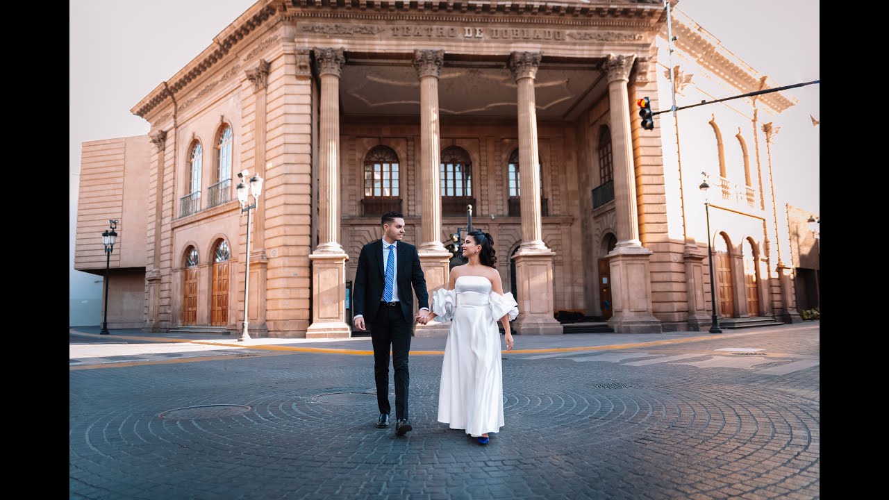 Save the date boda Astrid & Orlando - Teatro Manuel Doblado. León Guanajuato