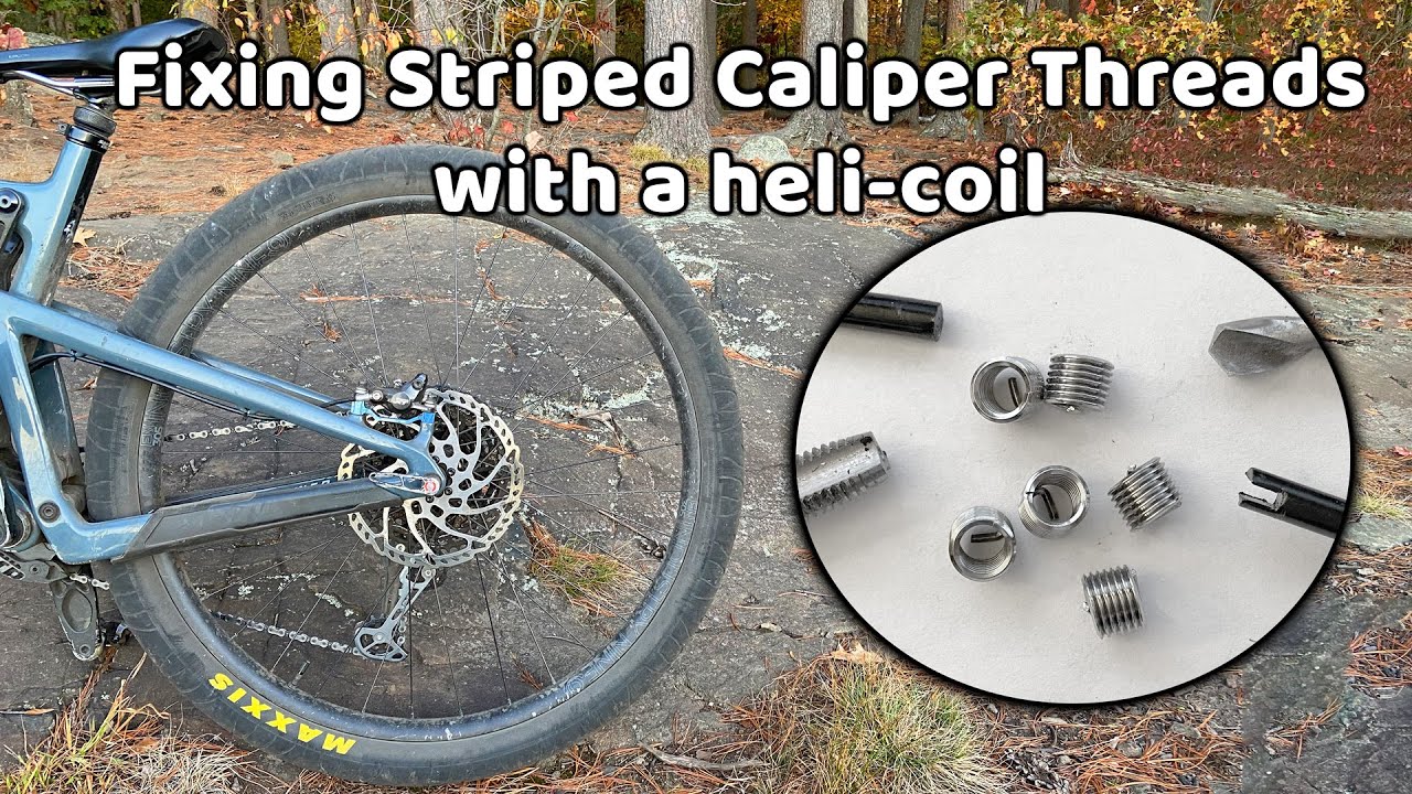Fixing Stripped MTB Brake Caliper Mount with Heli-Coil