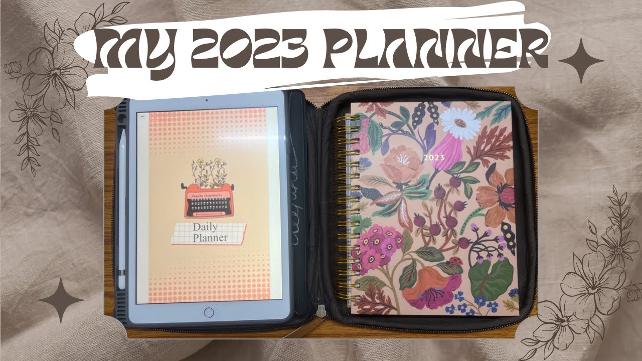 Ink bucket 2023 planner walk through - Fantasy garden and digital planner || Indian planner 2023
