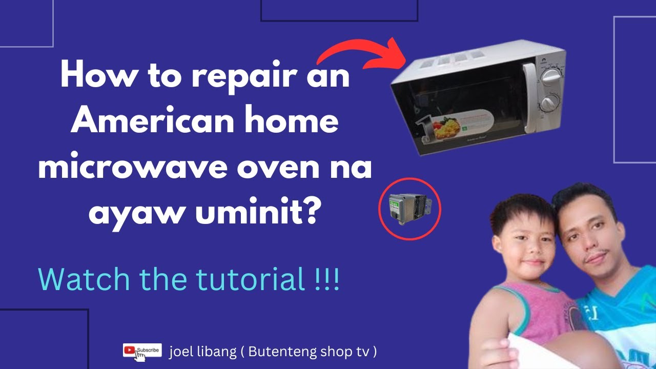 How to repair an American home microwave oven na ayaw uminit?repair tutorial, fixed the problem, 👍