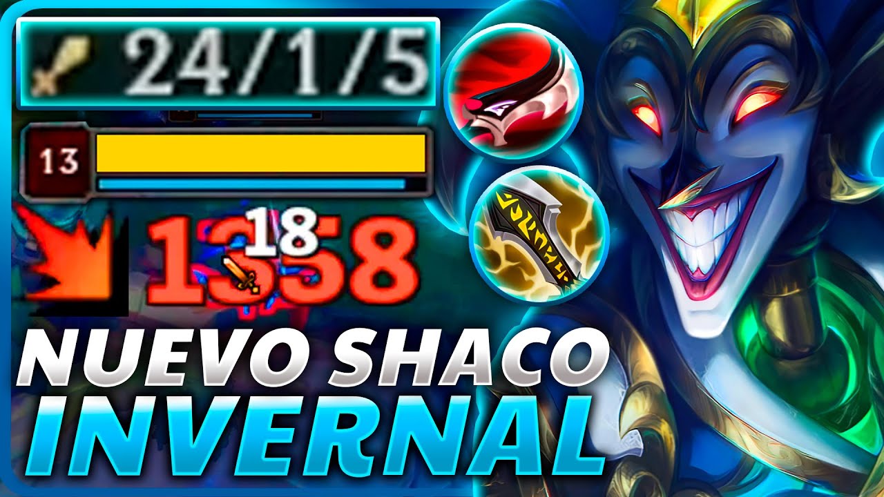 💀¡HAGO +24 KILLS FACIL con el *NUEVO SHACO MARAVILLA INVERNAL* y su BUILD DEL ONE SHOT INFINITO!