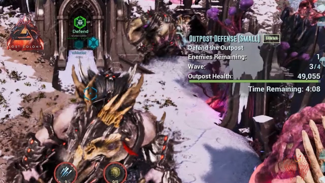 Ark Survival Ascended - Lost Colony - Small Outpost Defence (Gamma)