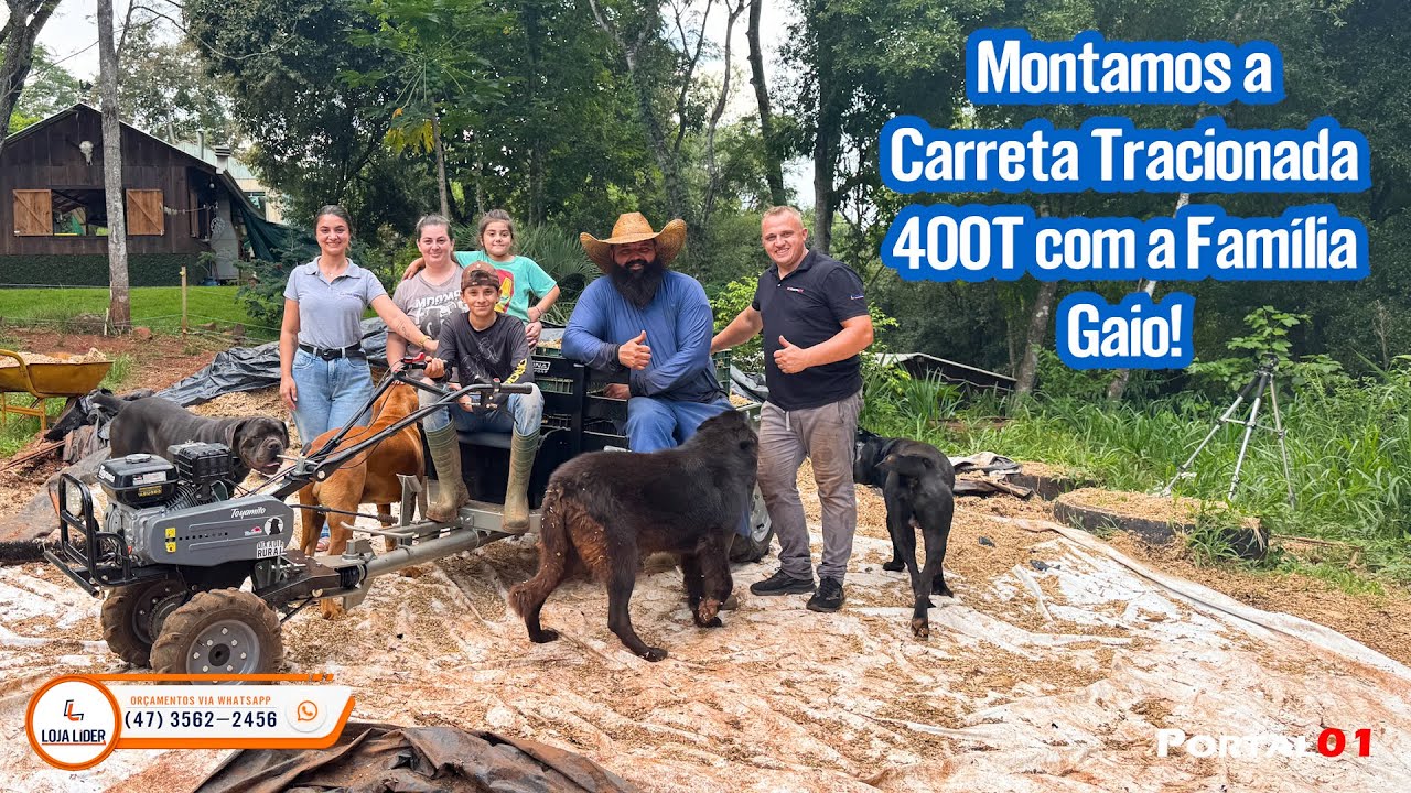 Montamos a Carreta Tracionada 400T com a @familiagaio – Confira!