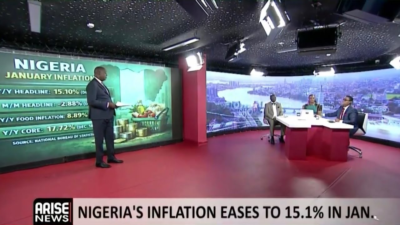 Business Segment: Nigeria's Inflation Eases To 15.1% in January 