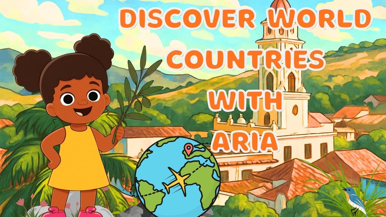 Discover World Countries C & D with Aria 🌍 | Fun Learning for Toddlers & Kids!