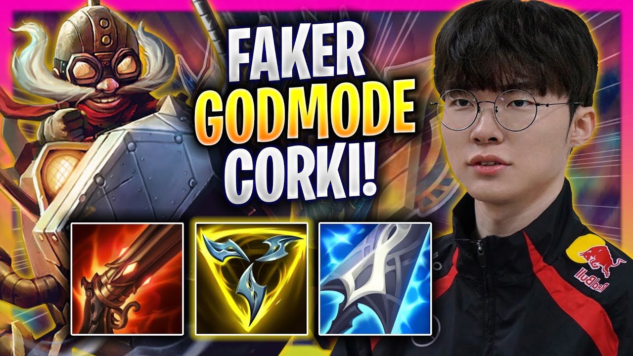 FAKER LITERALLY GOD MODE WITH CORKI! - T1 Faker Plays Corki MID vs Hwei! | Season 2024