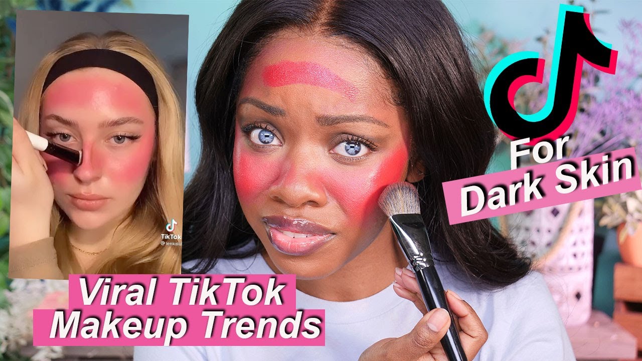 VIRAL TikTok Makeup Hacks On Dark Skin