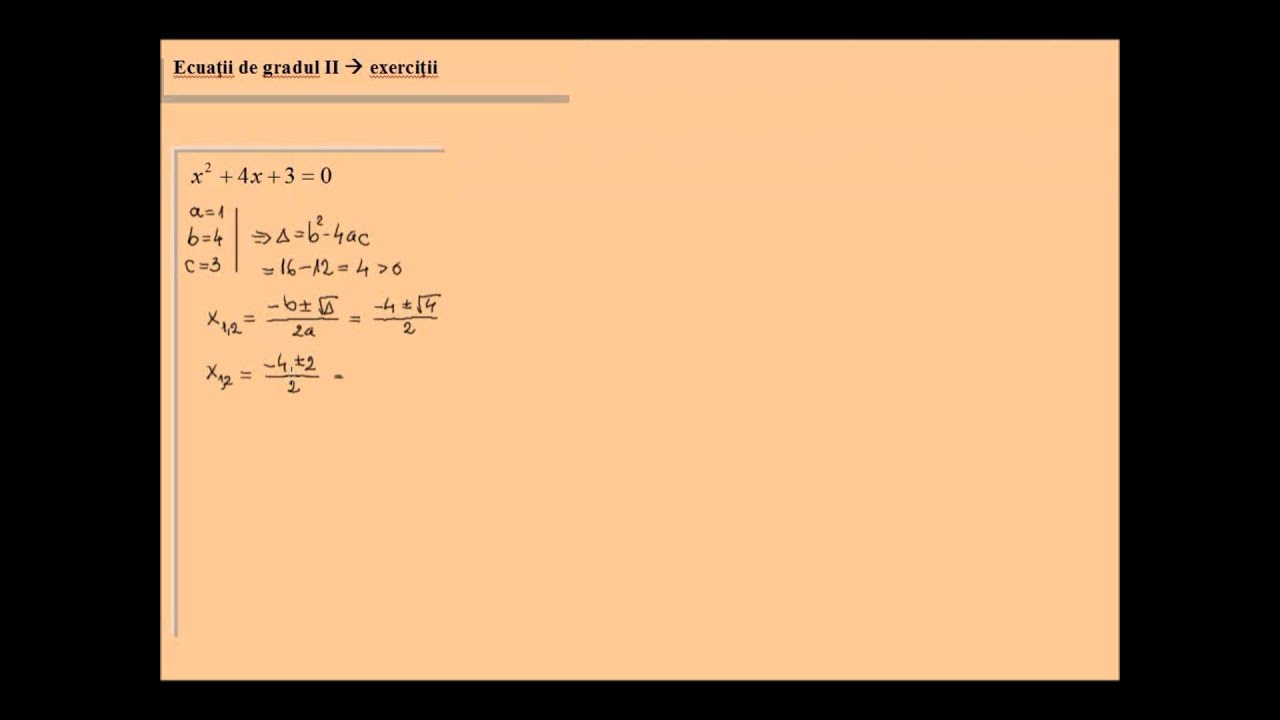 Ecuatia de gradul 2, rezolvare (lic_ecuatia2_5)