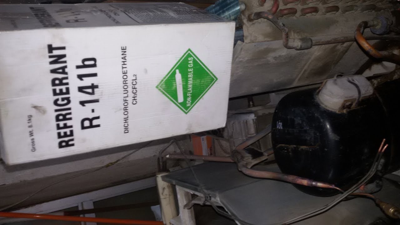طريقة تنظيف مواسير المكيفات بفريون 11وضخ بالندروجين Clean fréon 11 et Alnadrugen
