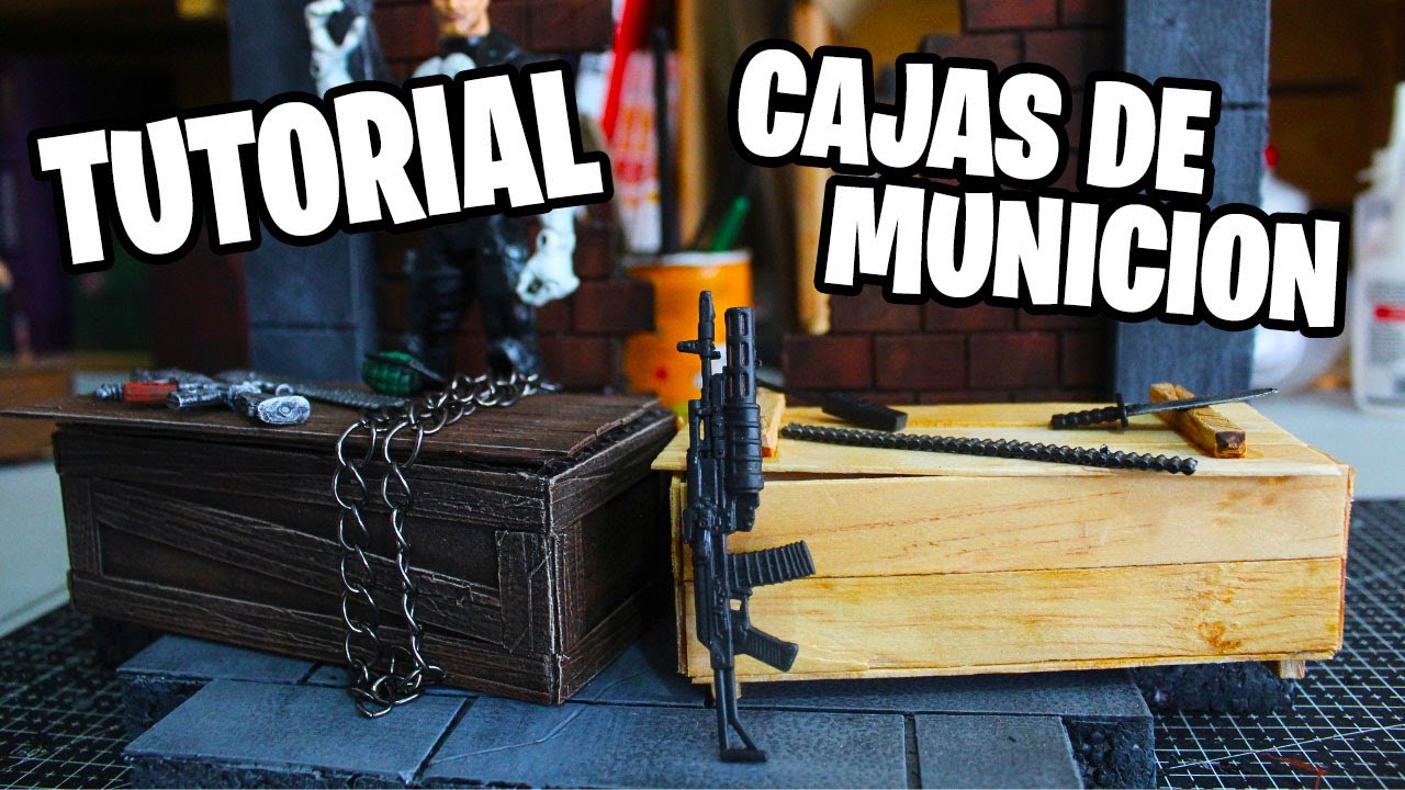 💥COMO HACER CAJAS DE MUNICIÓN PARA FIGURAS TUTORIAL💥 PROPS PARA DIORAMAS