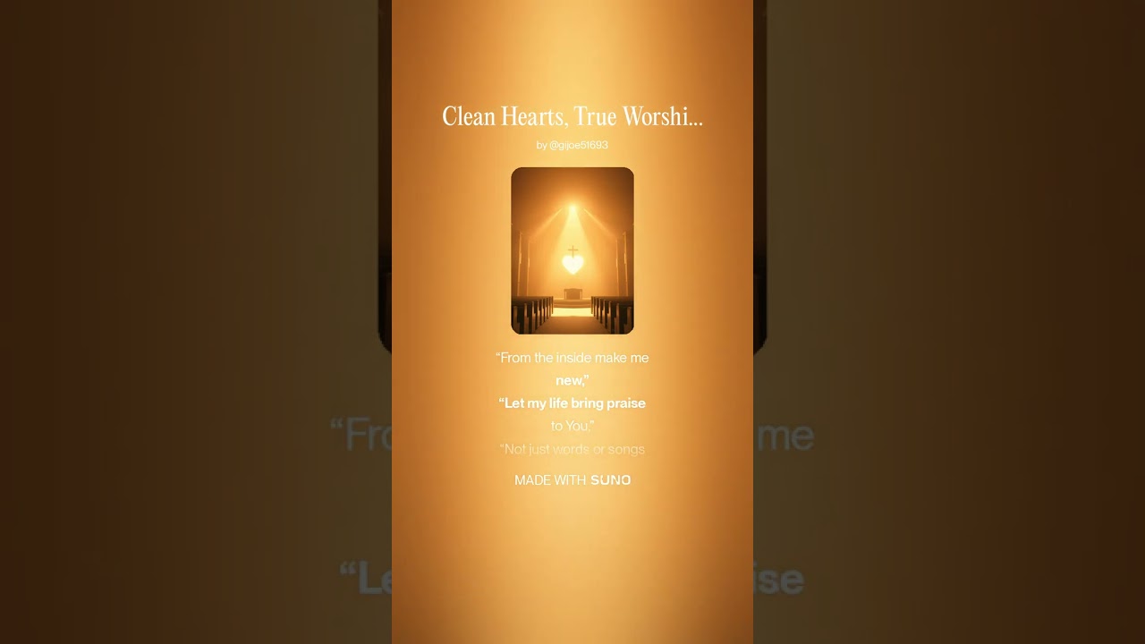 Clean Hearts, True Worship
