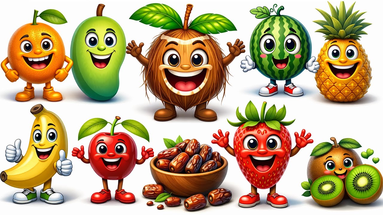 फलों के नाम | Fruit Names with Pictures | Preschool Learning Video #fruits #fruit
