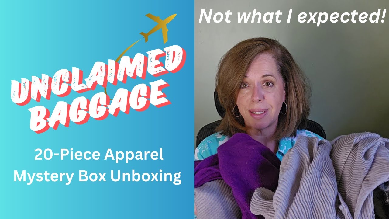 Unclaimed Baggage 20-Piece Apparel Mystery Box Unboxing!