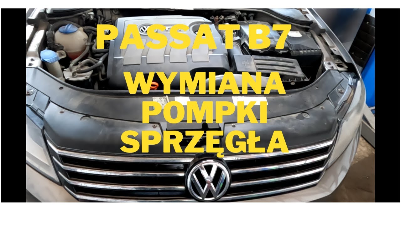 VW PASSAT B7 WYMIANA POMPKI SPRZĘGŁA