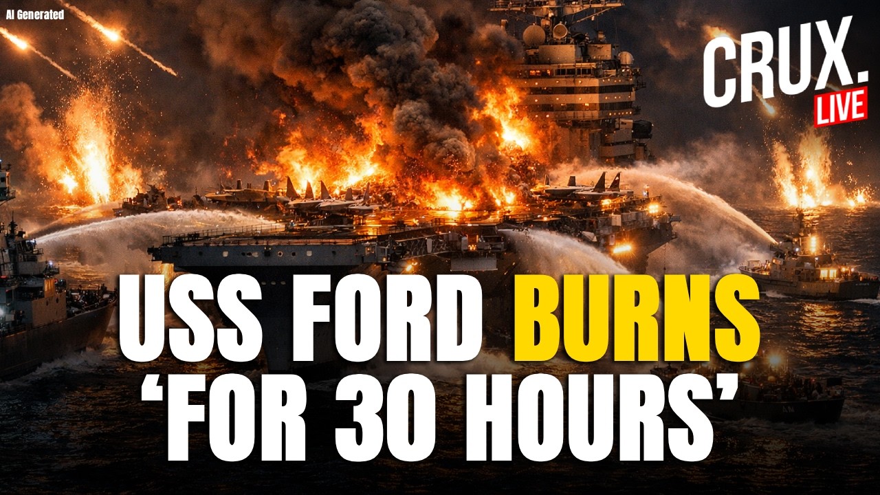LIVE | Iran Strikes Burn USS Ford For 30 Hours? 600 Sailors 