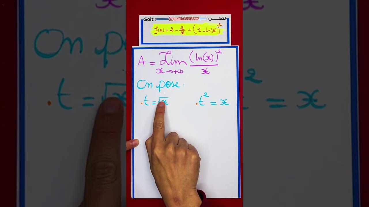 لايف 47 : الدوال اللوغاريتمية -تمرين 2023 مع المنحنى  Fonctions logarithmes