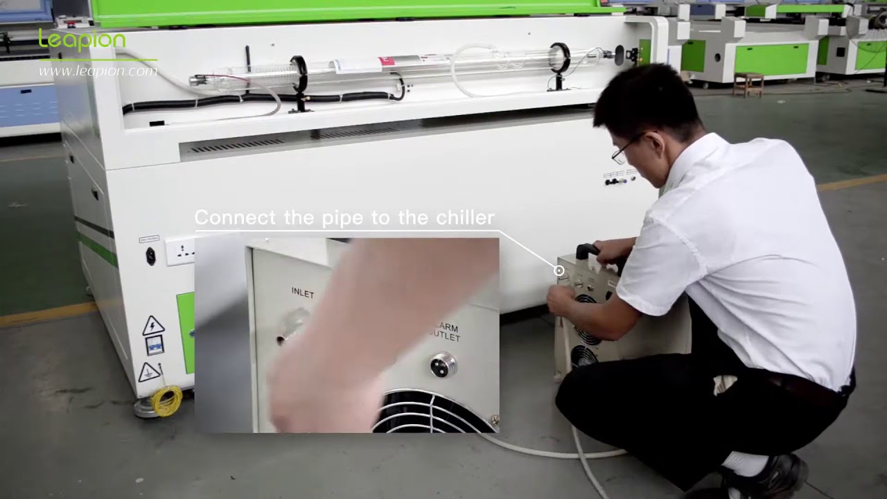 THe installation manual video of the co2 laser machine from leapion company