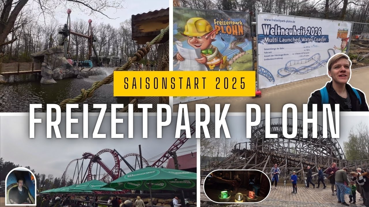 Saisonstart 2025 Freizeitpark Plohn Vlog Neuheit 2025 und vieles neues mehr