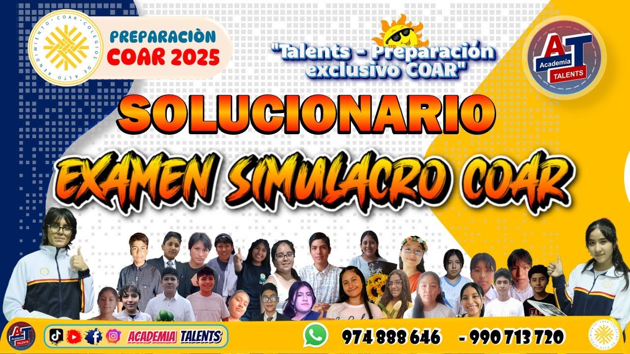 SOLUCIONARIO - EXAMEN SIMULACRO  COAR  2025