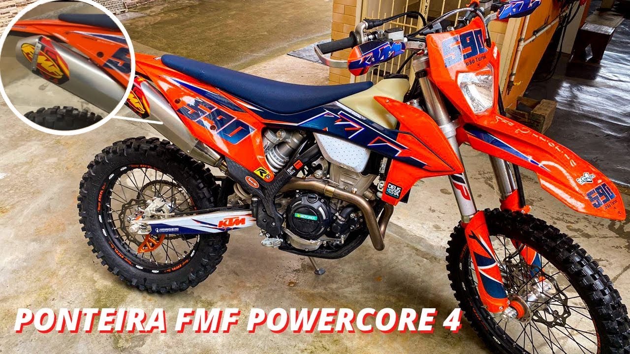 KTM 350 EXC-F 2022 COM PONTEIRA FMF POWERCORE 4