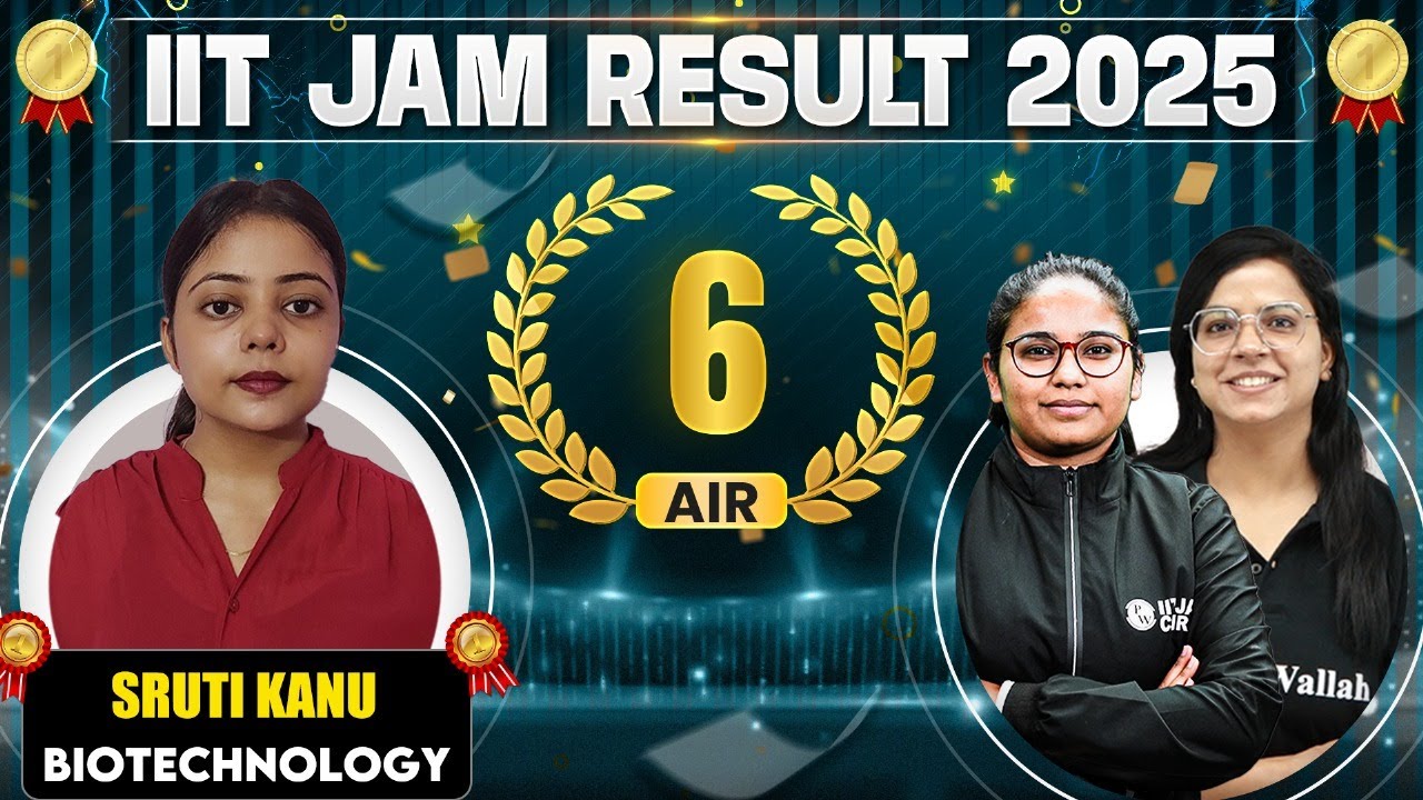 Meet IIT JAM Biotechnology 2025 - AIR 6 Sruti Kanu🏆 || IIT JAM Result 2025 Topper&nbsp;Interview