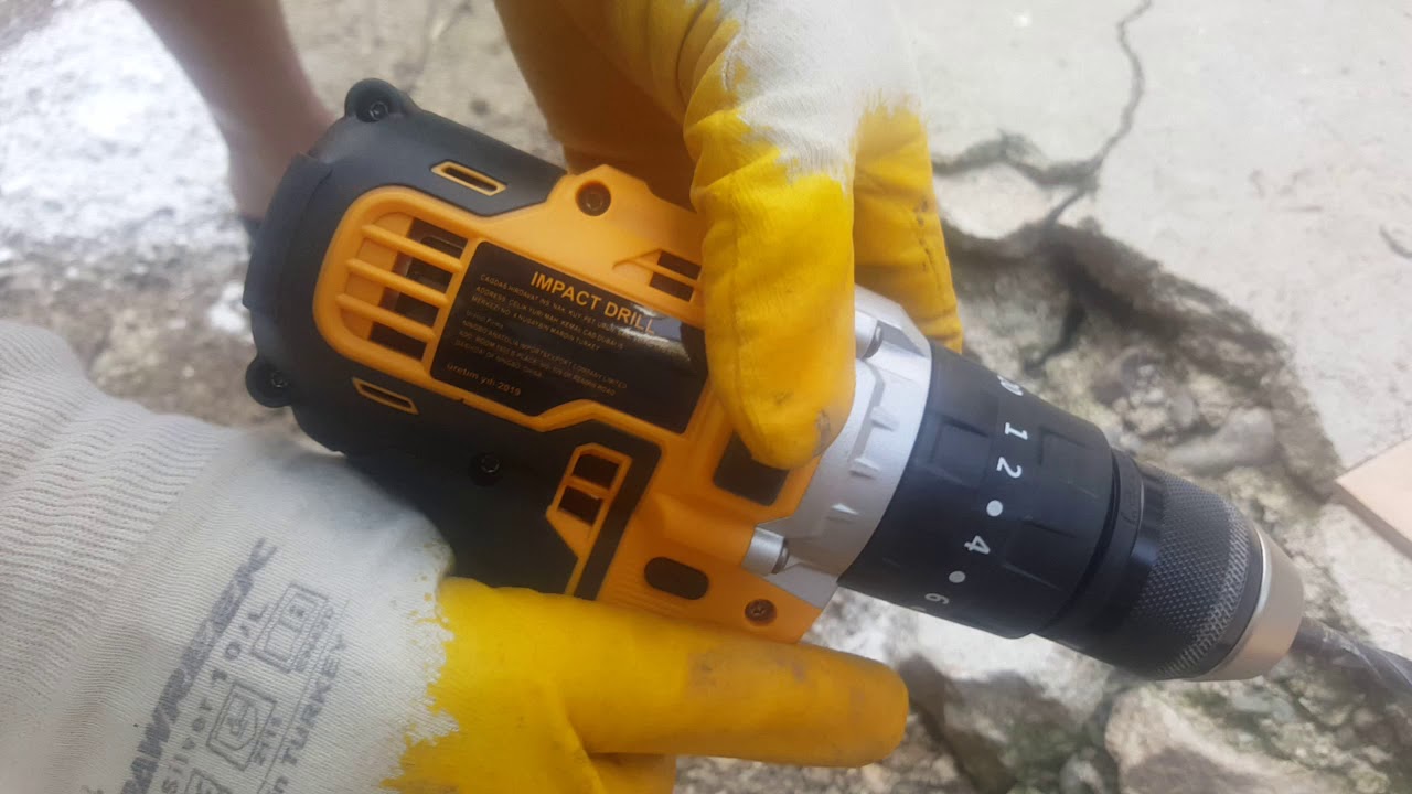 ASSUR 36 V 5 Ah  Darbeli Şarjlı Matkap Beton  Delme Testi
