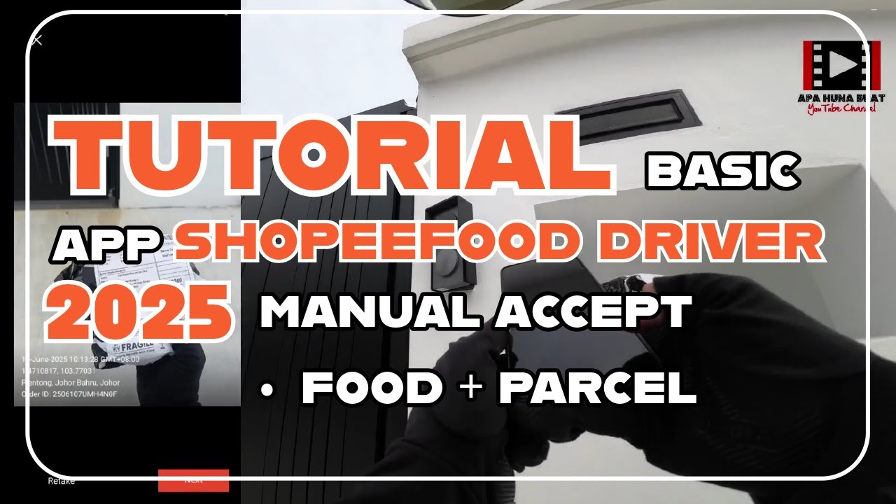 VLOG TUTORIAL SHOPEEFOOD DRIVER 2025 | FOOD + PARCEL | MANUAL ACCEPT