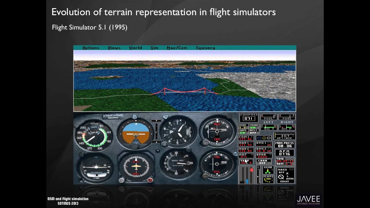 SOTMUS 2013 - OpenStreetMap and Flight simulation