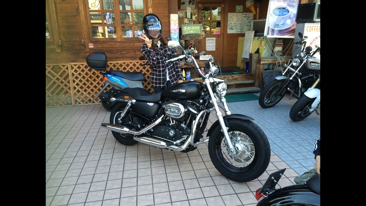 美人姉妹ライダー　素敵な女性ライダー　Harley Davidson Sportster 1200CB　ハーレーダビッドソンスポーツスター 1200CBリミテッド　XL1200CB