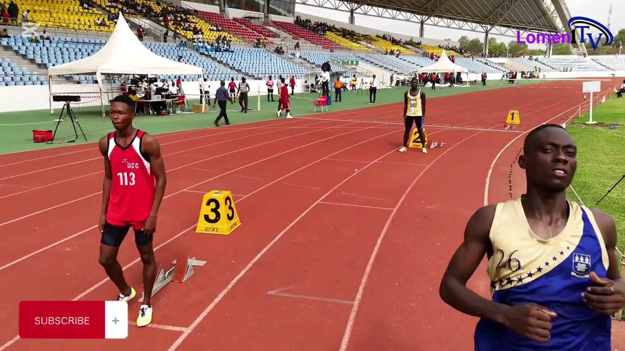 Men’s 400m hurdles final. Heat 1. GUSA games. CapeCoast2024.