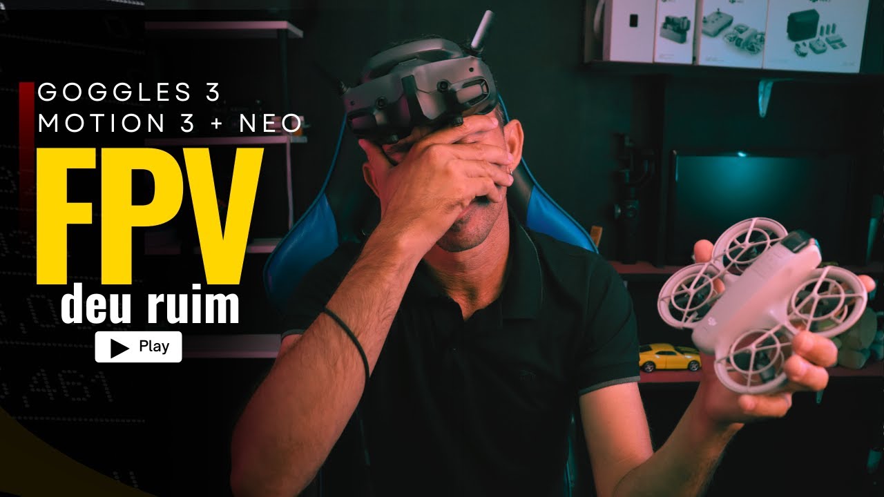 Meu Primeiro Voo FPV com DJI Goggles 3 + motion 3 + Neo  (Podia Ser Pior😬)