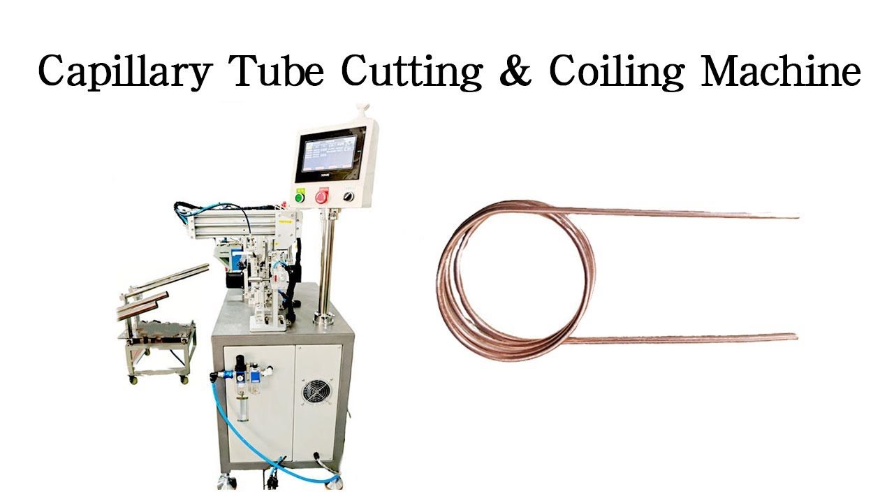 Capillary Tube Coiling Winding And Cutting Machine For Refrigeration