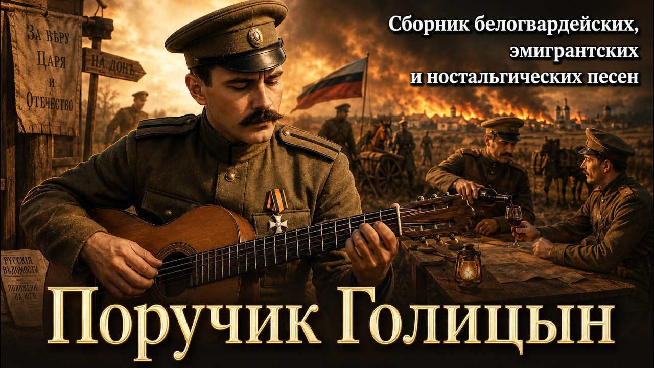 Поручик Голицын | Сборник белогвардейских, эмигрантских и ностальгических песен