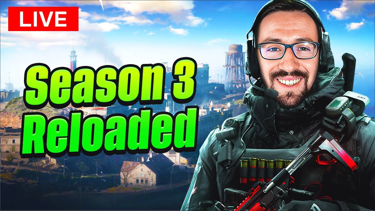 🔴LIVE - Using the Best Loadout for Rebirth Island Warzone after the Season 3 Reloaded Update!