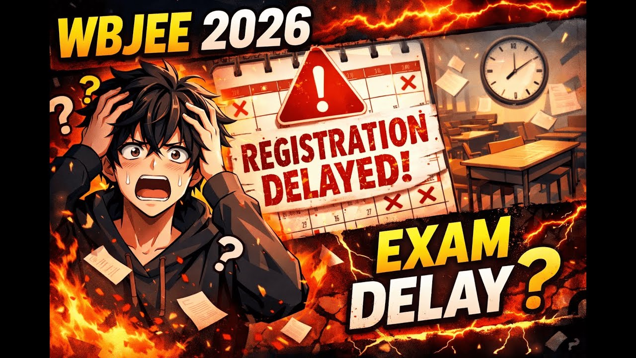🚨 WBJEE 2026 UPDATE 🚨1️⃣ WBJEE 2026 Registration DELAYED 😱 |Exam Date in Trouble?#WBJEEUpdate #WBJEE