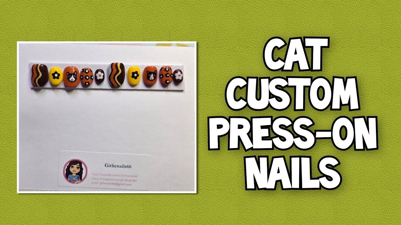 Cat Custom Press-on Nails 